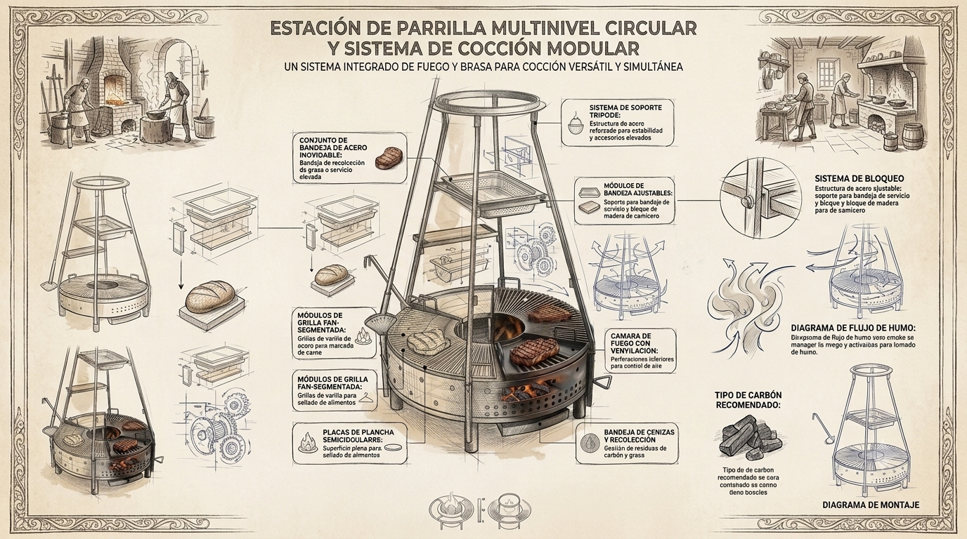 El Centro de la Experiencia Gastronómica: Por Qué las Parrillas Circulares Modulares Están Cambiando los Asados