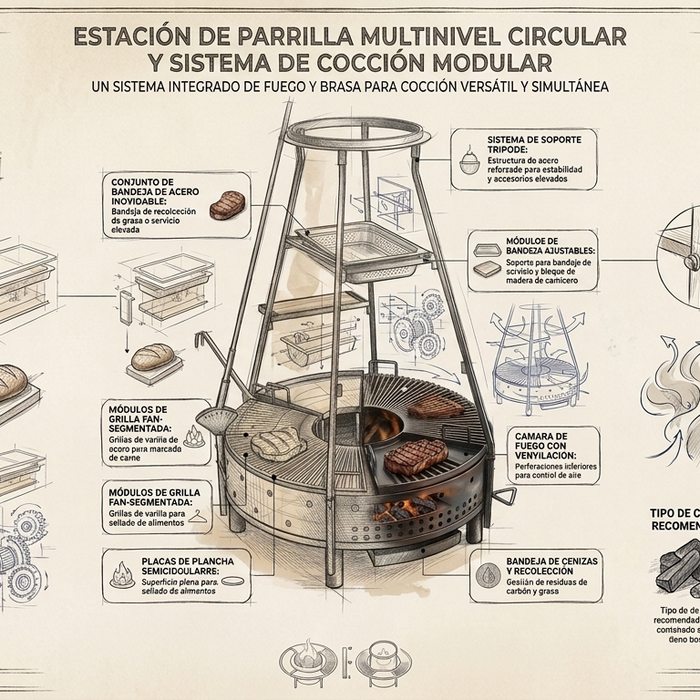 El Centro de la Experiencia Gastronómica: Por Qué las Parrillas Circulares Modulares Están Cambiando los Asados