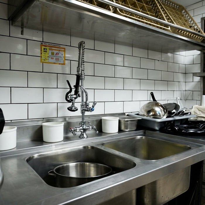 Diseño y Fabricación de Estaciones de Lavado Comercial: Ergonomía, Higiene y Eficiencia en Cocinas de Alto Tráfico