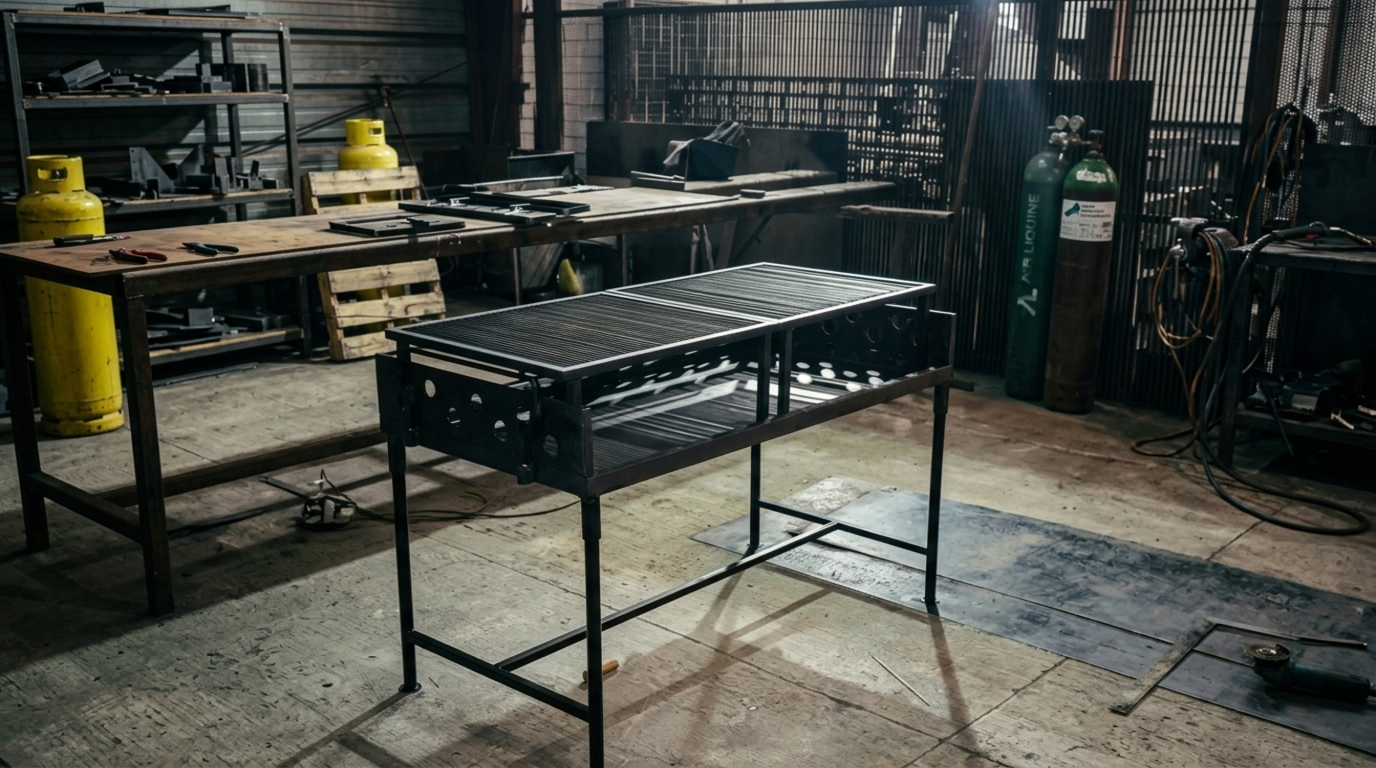 Diseño e Ingeniería en Taller: La Importancia de una Parrilla Modular y Estructural para tu Quincho